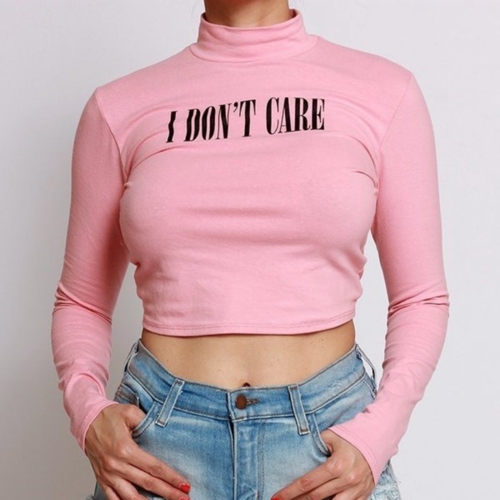 Long sleeve crop top